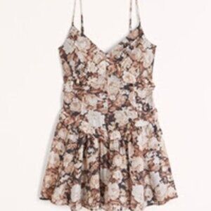 NWT-Abercrombie & Fitch Floaty Drop-Waist Mini Summer Dress